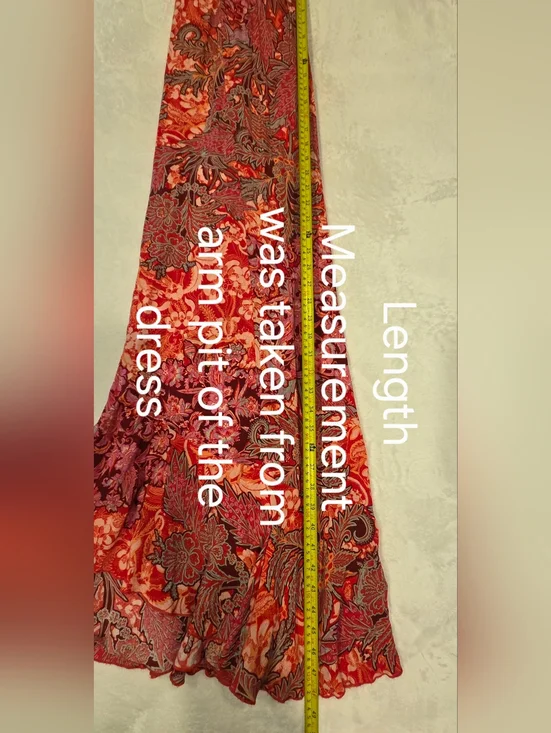 Free Peiple Red Floral Maxi Dress with Spaghetti Straps - Picture 15 of 16